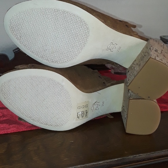 Tory Burch Huntington fringed suede mules sz 7 - Picture 6 of 8